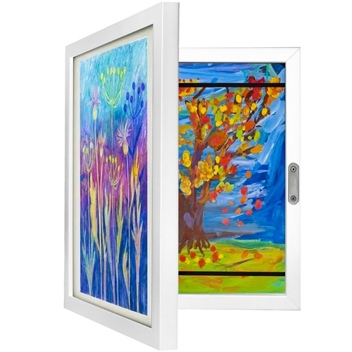 Åpningsbar bilderamme for A4-tegninger