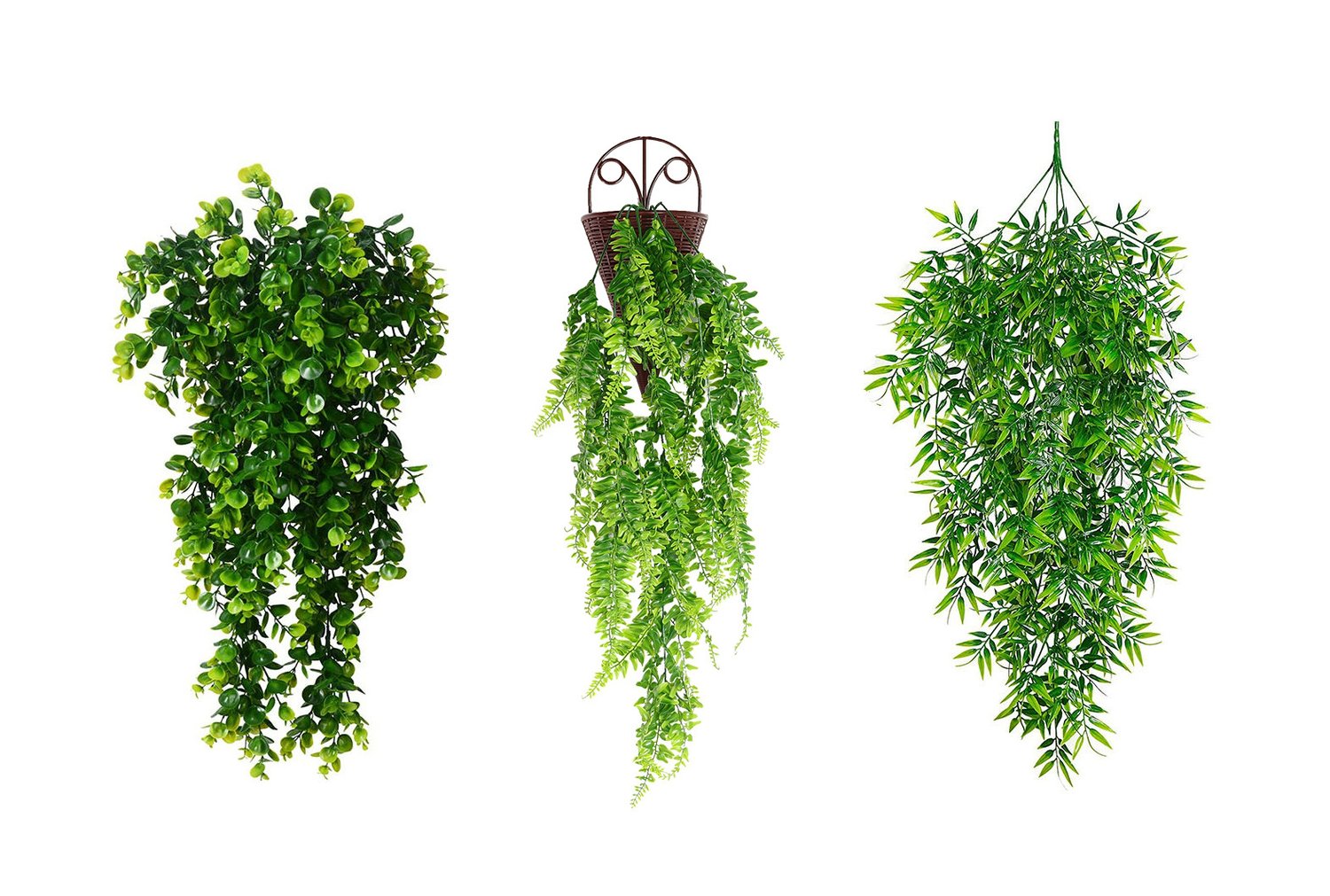 Artificiell hängande grön växt