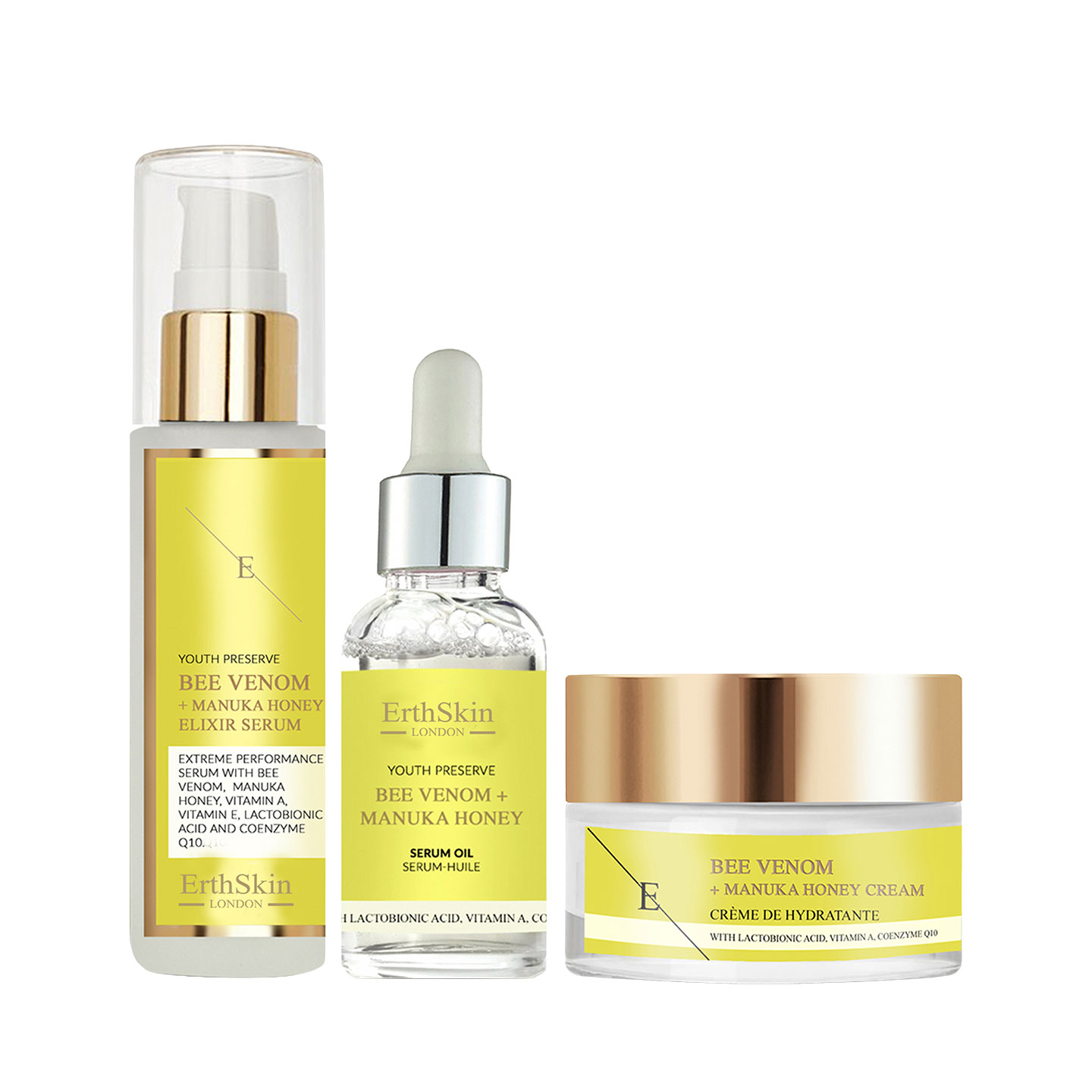 ErthSkin London - Ansiktskräm, serum och olja för anti-age