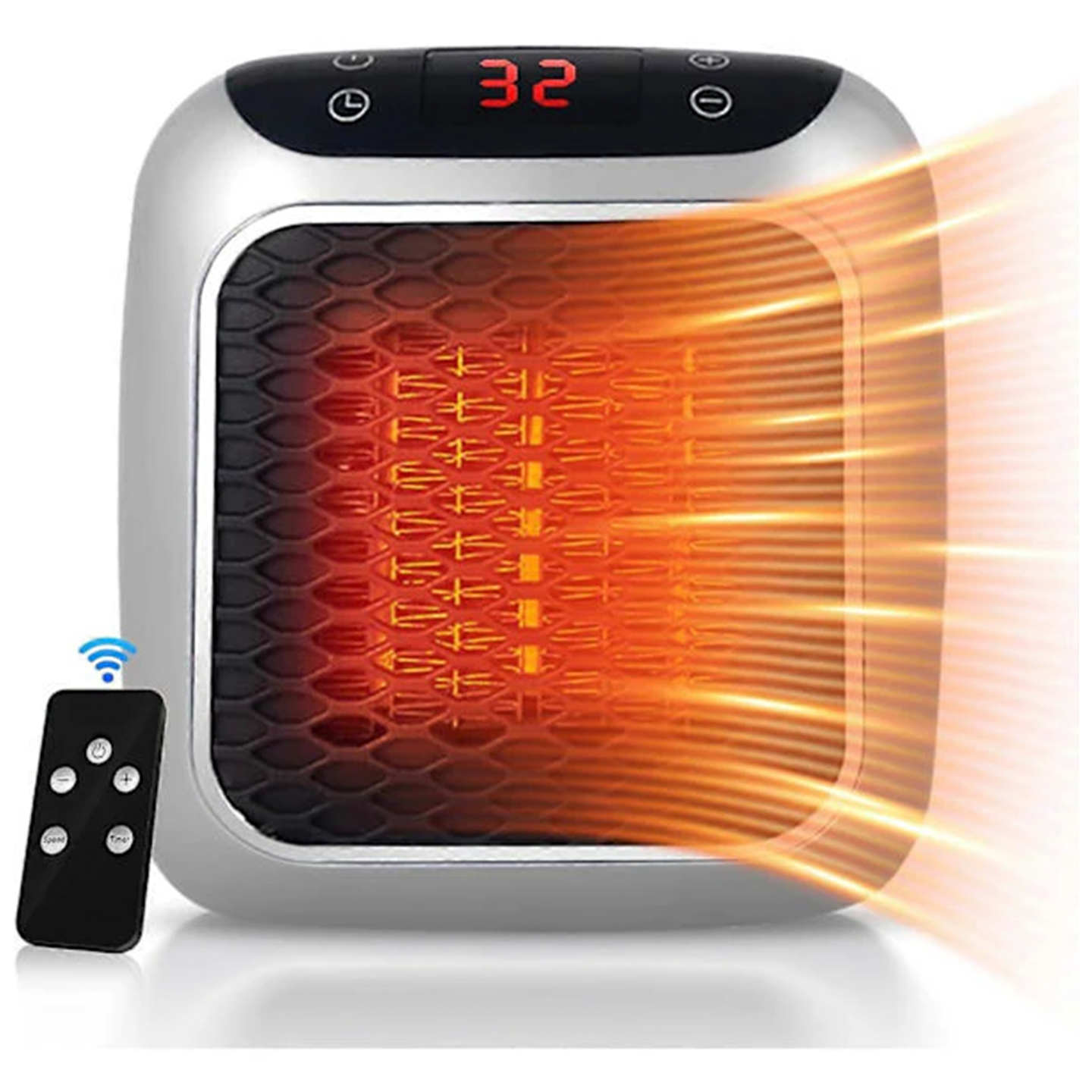 Portabel värmare med fjärrkontroll