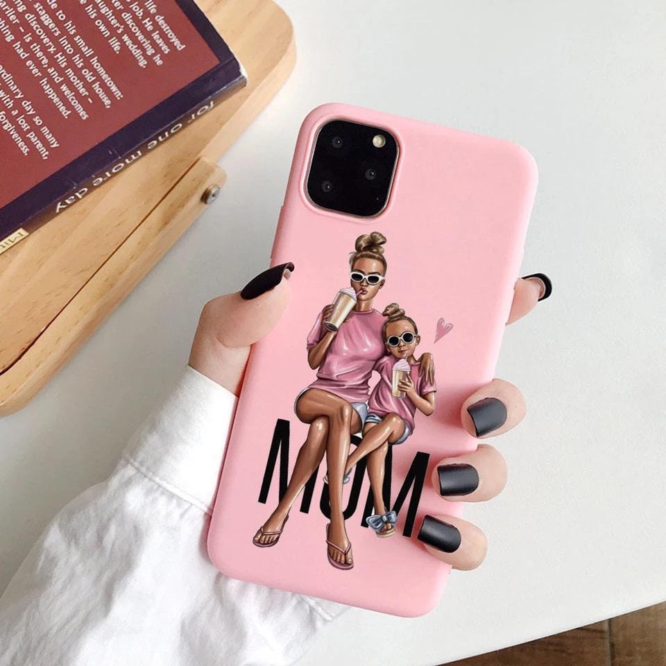 iPhone 13 Pro Max Mini case mom daughter pink cute cute (1 av 4)