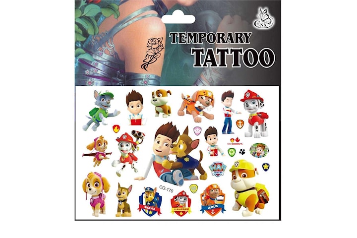 Paw patrol tatueringar - 17st - Barn tatueringar 