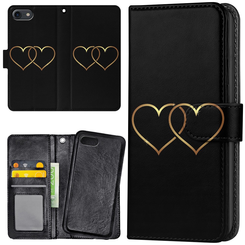 Plånboksfodral Double Hearts för iPhone 16e