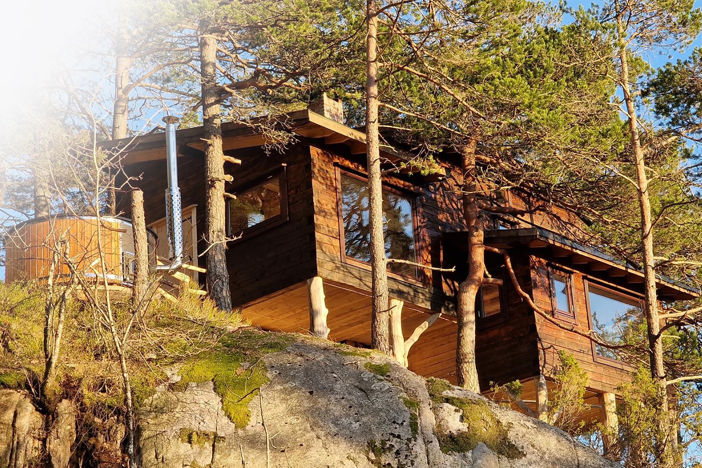 Fiddan TreeTop: Övernattning för 2 i Cliff Cabin i södra Norge (1 av 10)