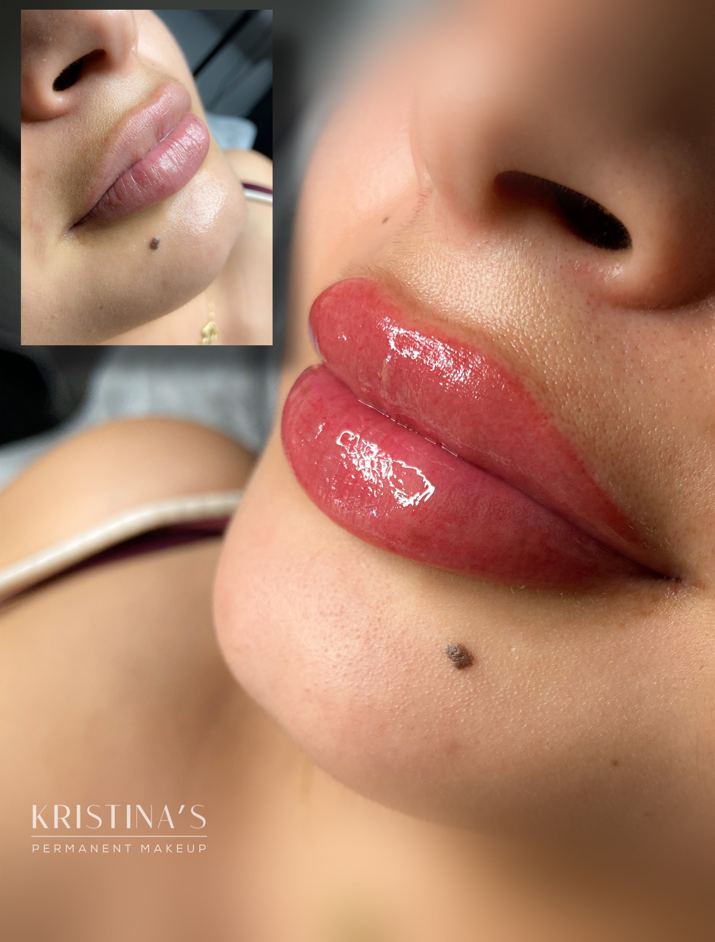 Blush tatovering på leppene hos Kristinas permanent makeup (8 av 11)
