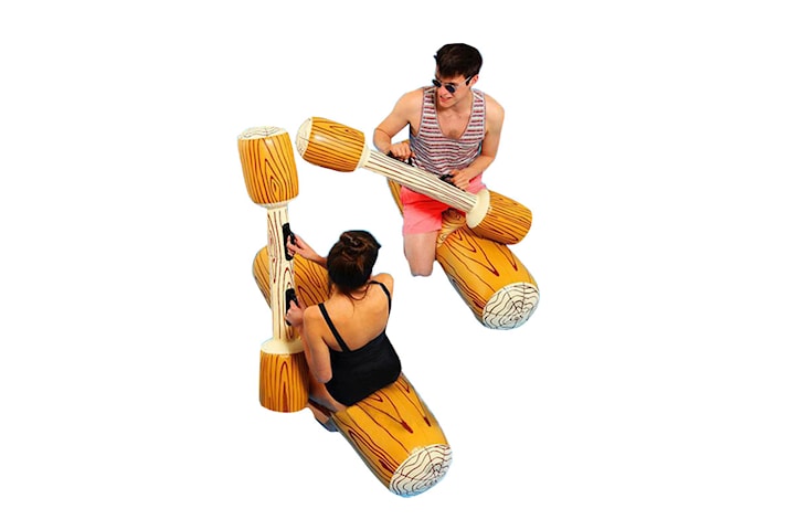Uppblåsbar badleksak gladiatorspel 4 delar
