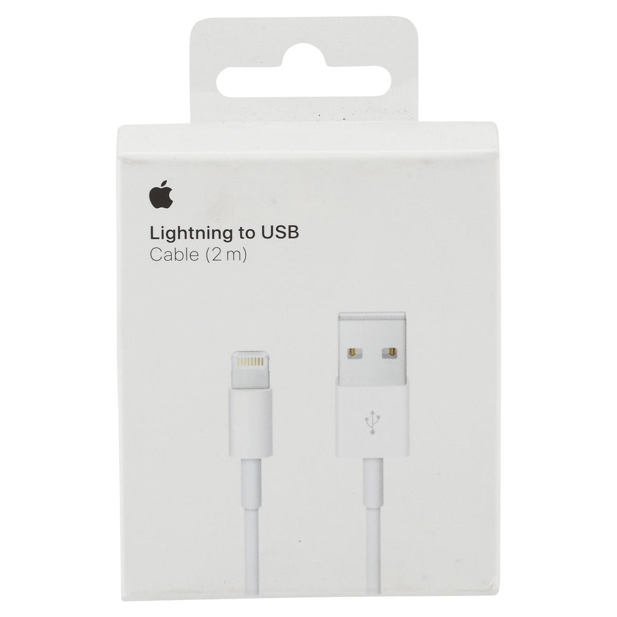 Apple Lightning kabel, USB till Lightning, 2m, vit, MD819ZM/A (Blister) (12 av 14)