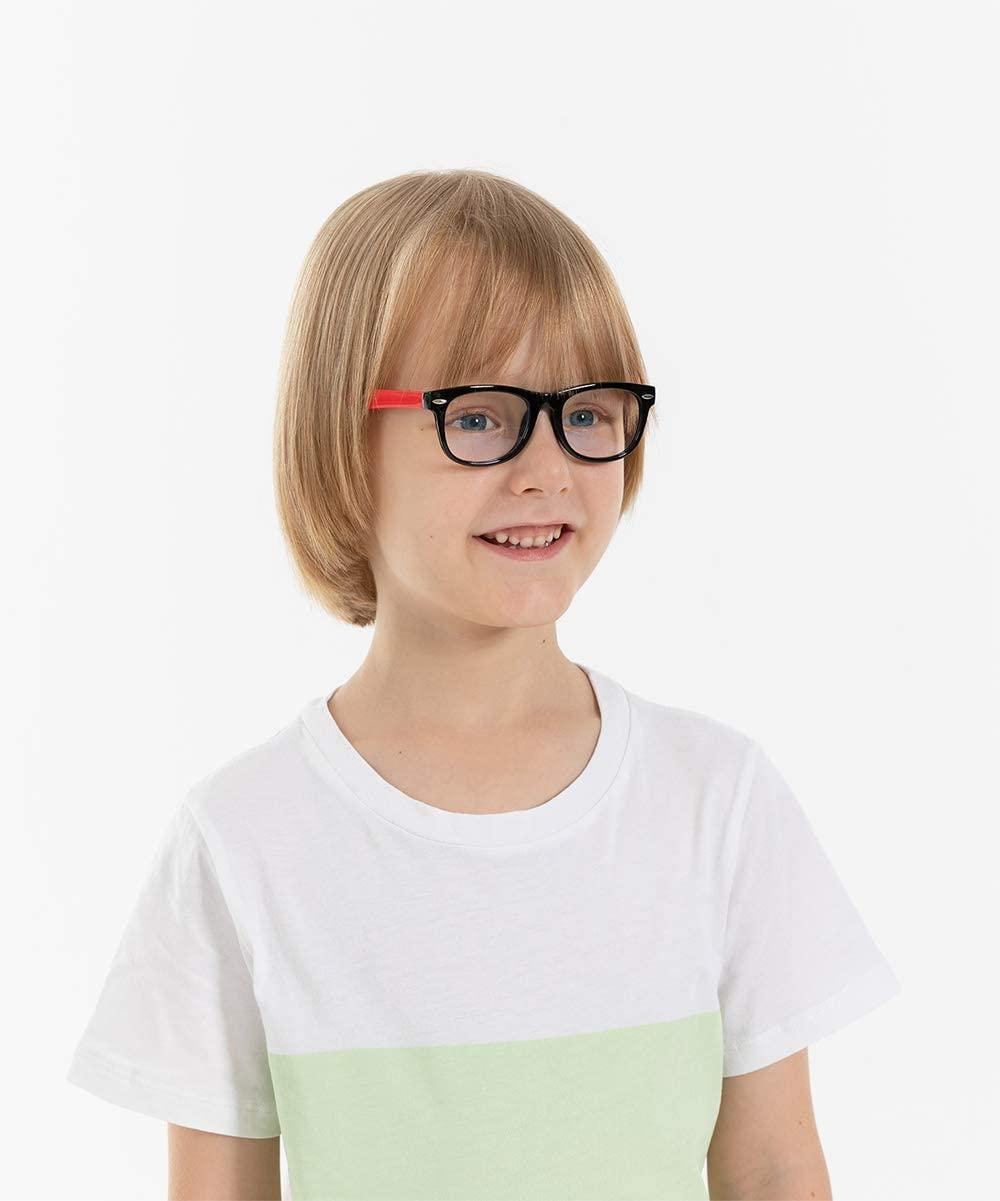 Blue Light glasögon med blåljusfilter, för barn (3-12 år) Svart/Röd (12 av 13)