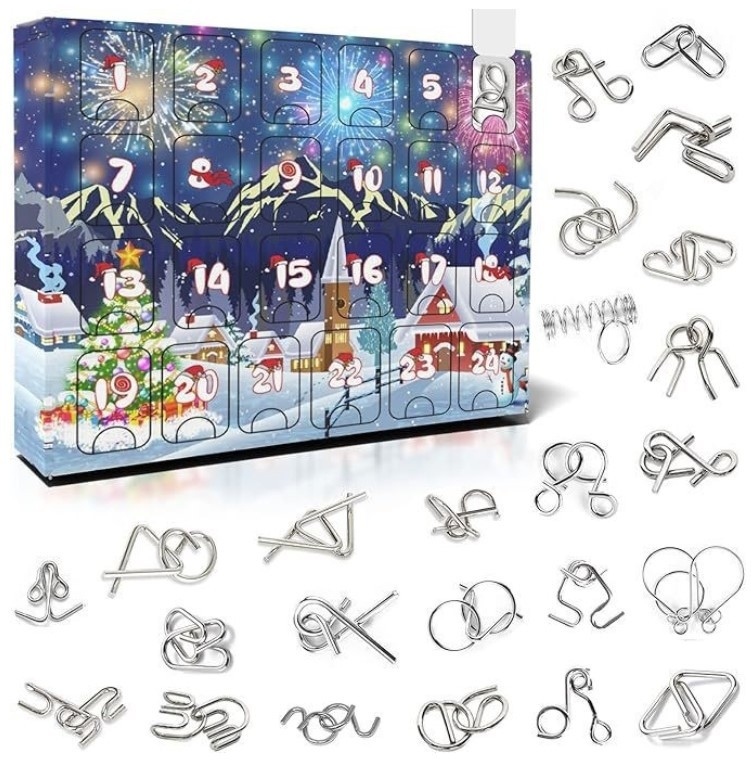 Product Image for Adventskalender - Metall pussel - Hjärngympa fidget