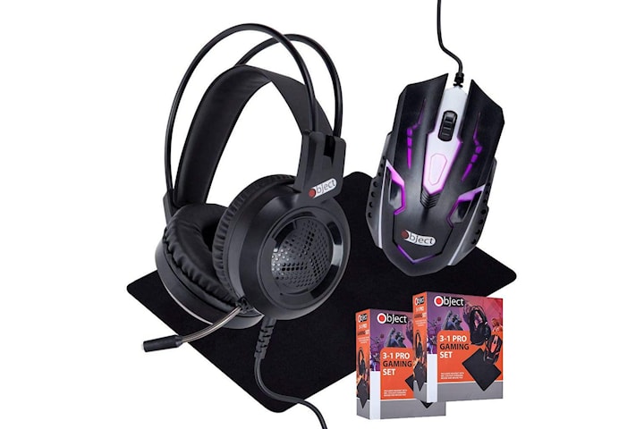 2-pack Gaming kit 3-in-1 Headset, gamingmus och musmatta