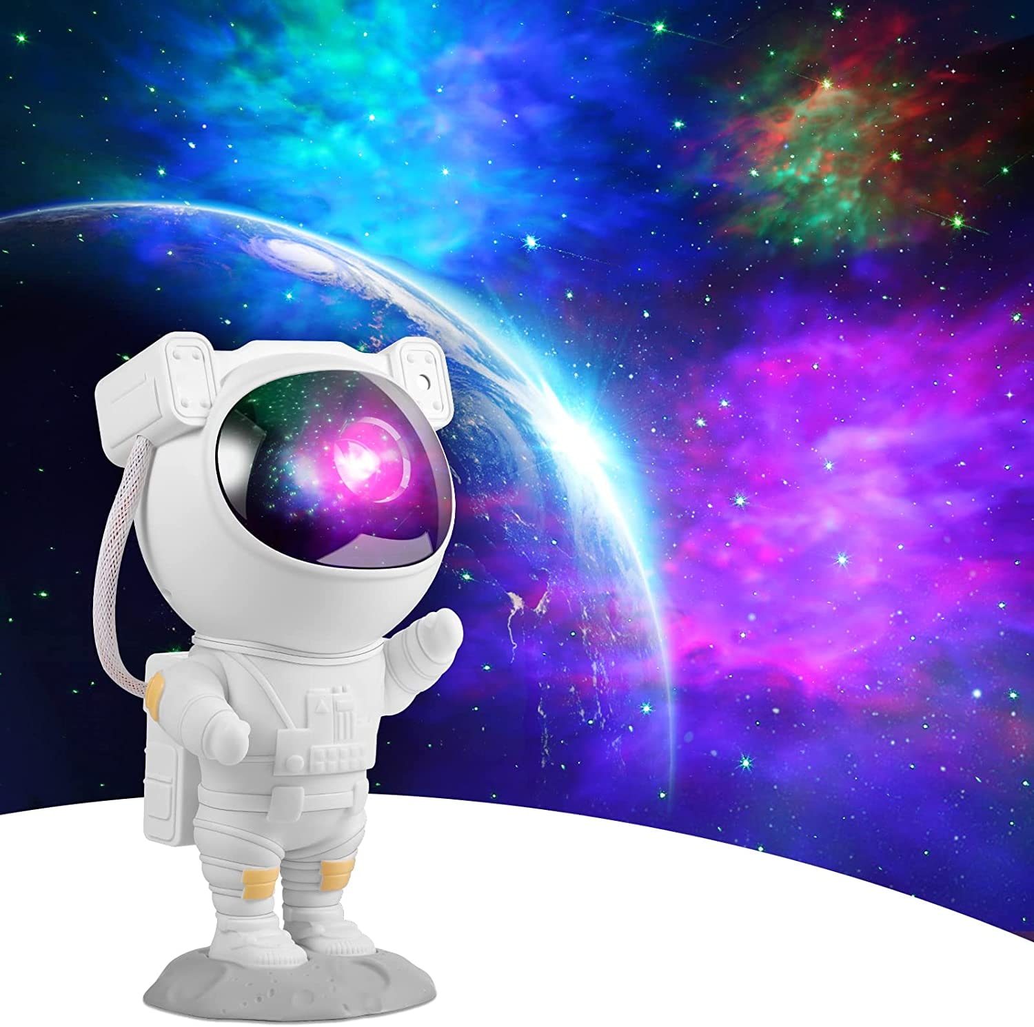 Astronaut Natlampe Stjernehimmel Projektor - Galaxy Lys LED