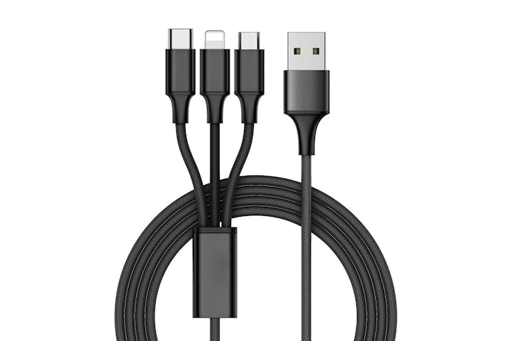 Ladekabel Multi 3in1, USB-C, Micro-USB, iPhone - 1,2 m