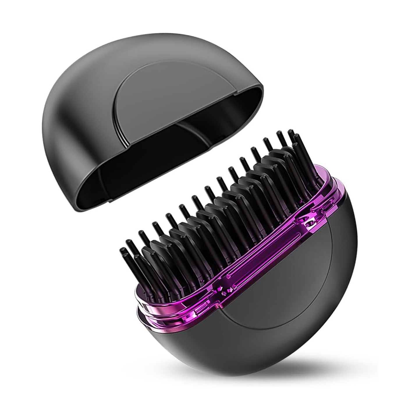 Mini oppladbar keramisk hår- og skjeggbørste