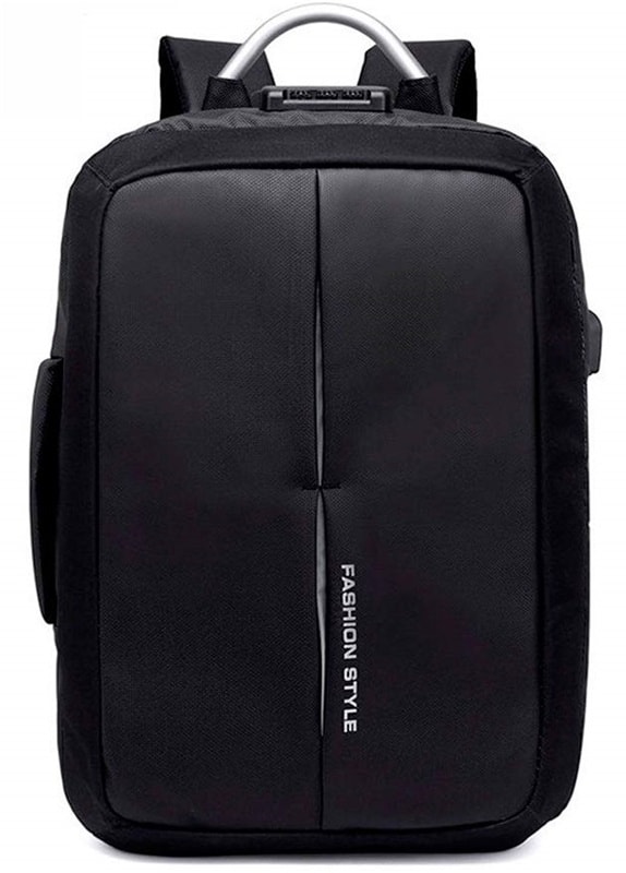 Inbrottsäker ryggsäck med kodlås, svart, 16,5 (2 av 6)