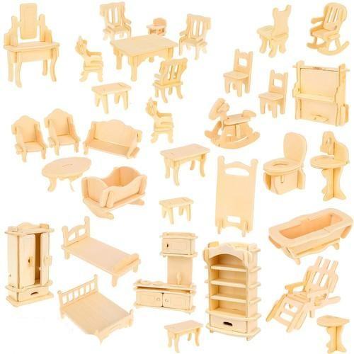 Product Image for 34st Dockhusmöbler / Dockskåpsmöbler i trä