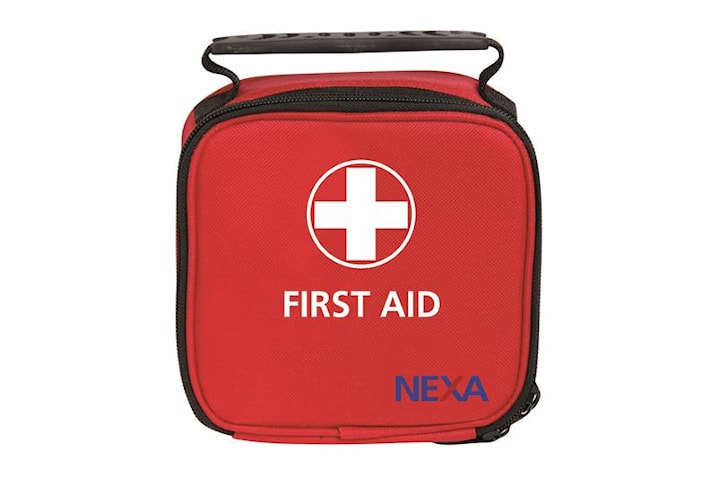 Nexa Första Hjälpen Mini, grundläggande förbandsset i rymlig väska, 35 delar