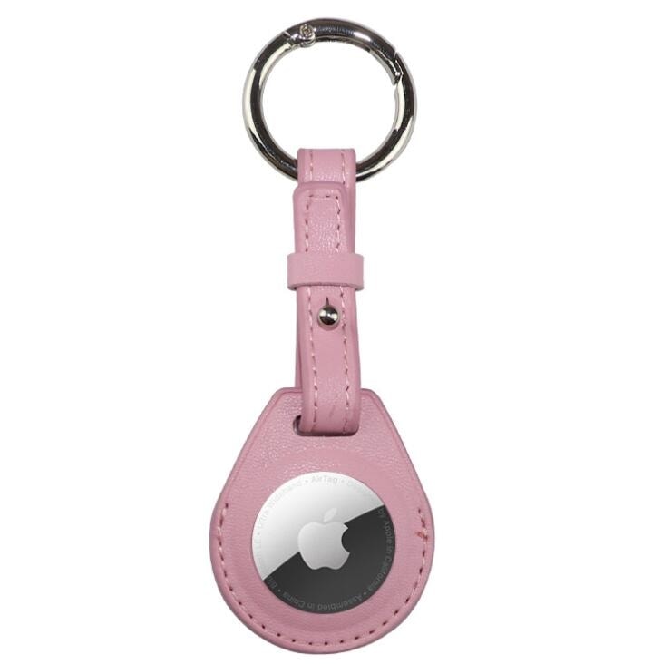 Nyckelringshållare i lyxigt flerfärgat veganskt läder för Apple AirTag, med skyddande fodral (5 av 7)