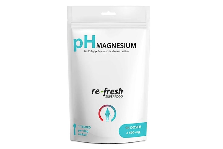 6-pack pH Magnesium pulver 100 gram Re-Fresh Superfood