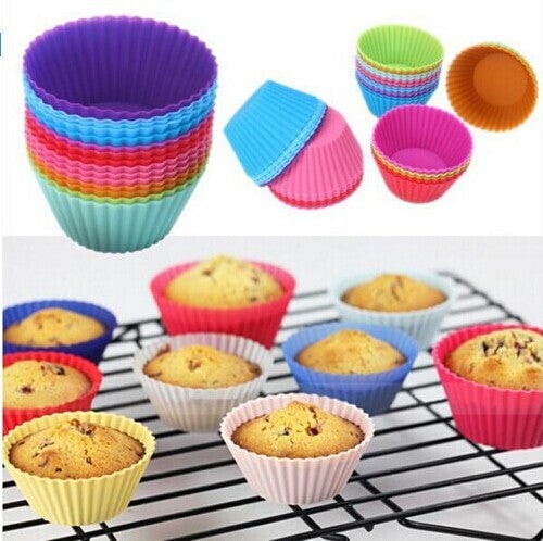 Fargerike muffinsformer i silikon 12- eller 24-pack (4 av 15)