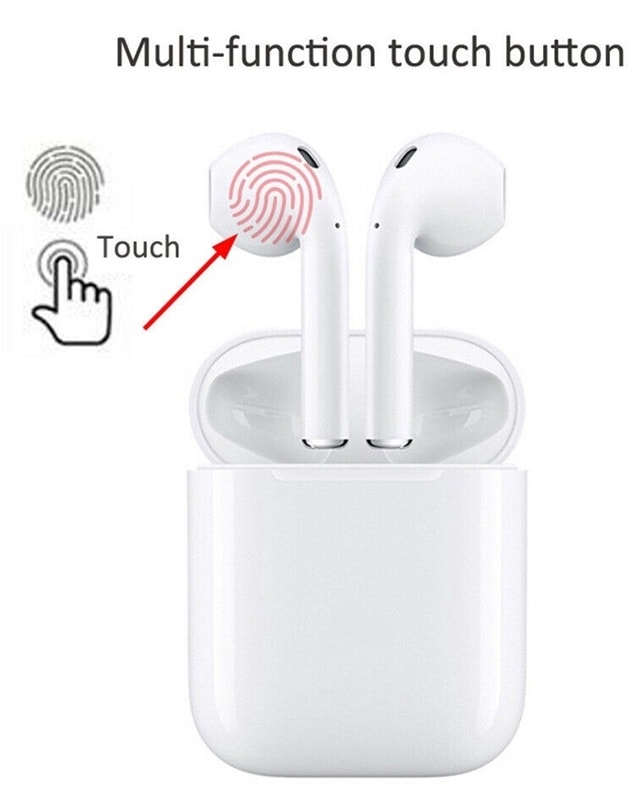 i11 TWS Trådlösa hörlurar, Bluetooth 5.0, med strömbox, Vit (7 av 11)
