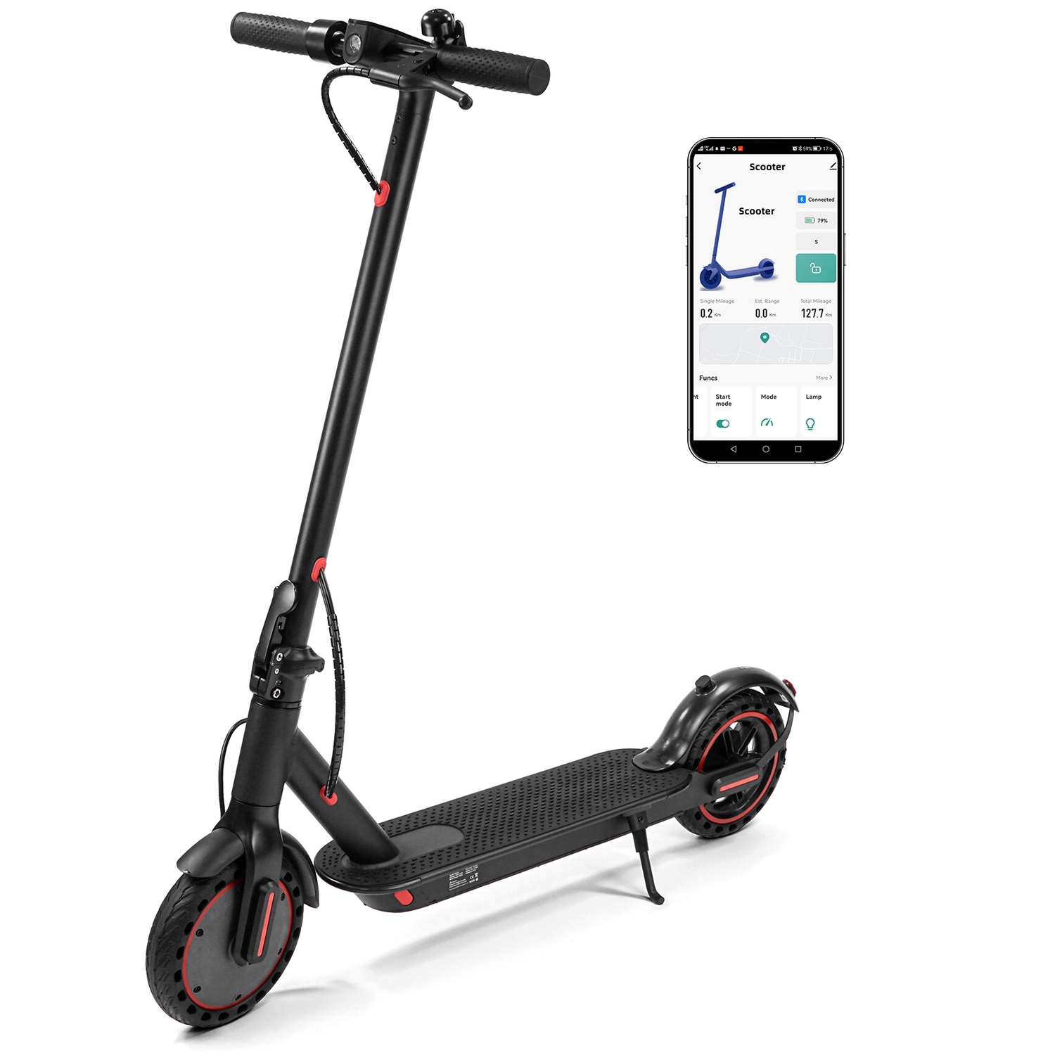 W4PRO 2025 KickScooter Elsparkcykel 30km/h elcykel scooter kickbik