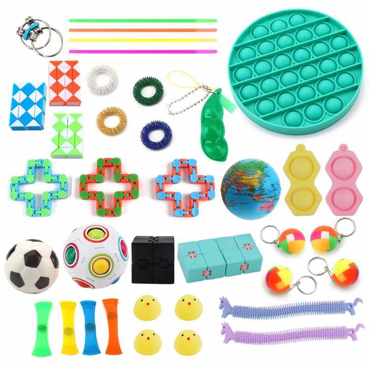 Product Image for Leksakspaket 38 delar - Fidget Pop It Toy Set