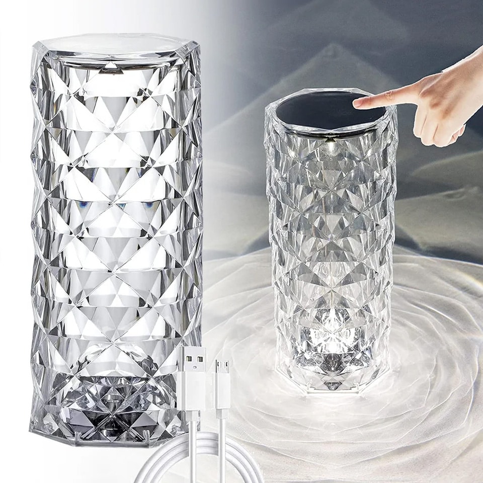 Crystal diamond bordslampa (1 av 11)