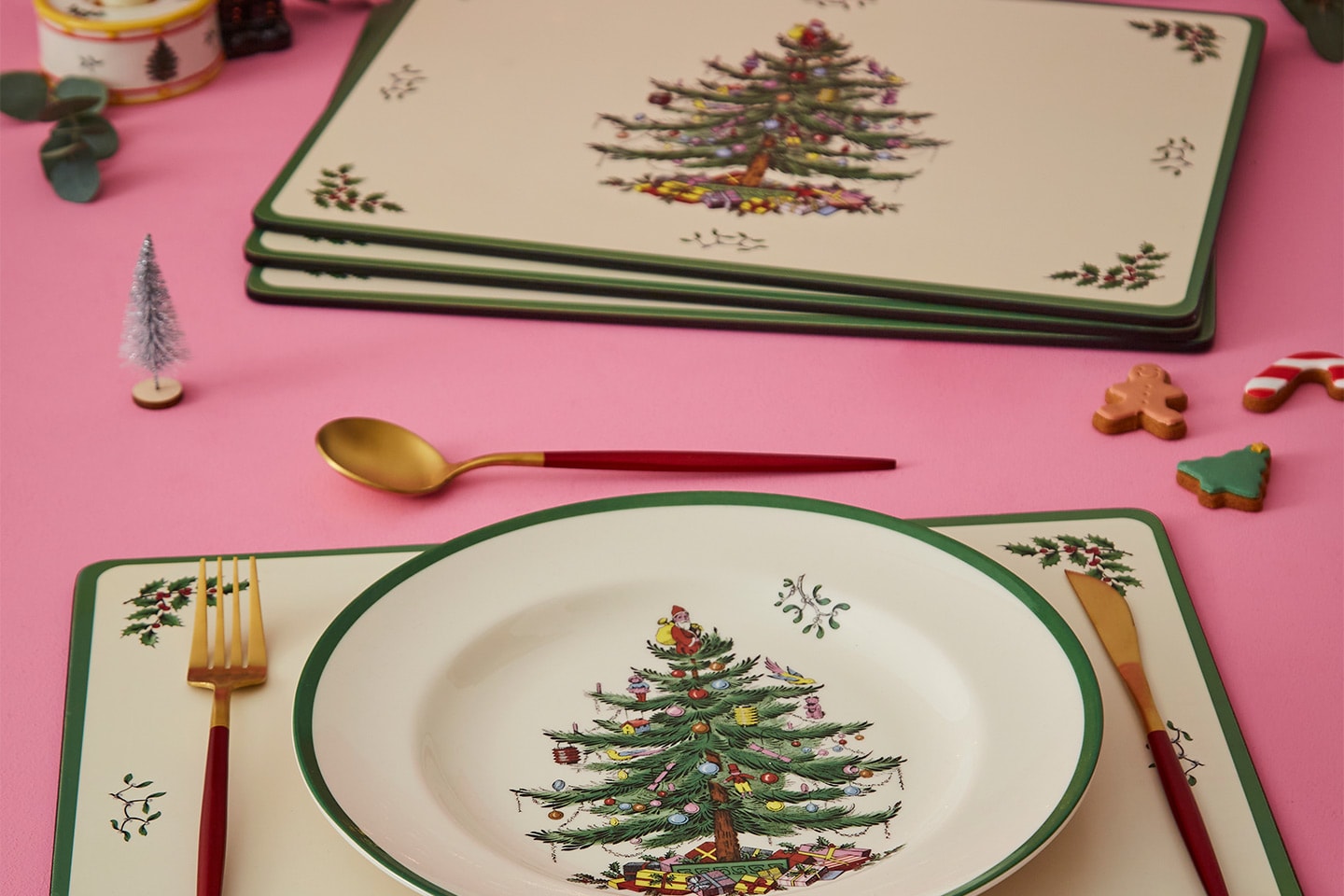 Spode Christmas Tree bordsunderlägg 4-pack (5 av 6)
