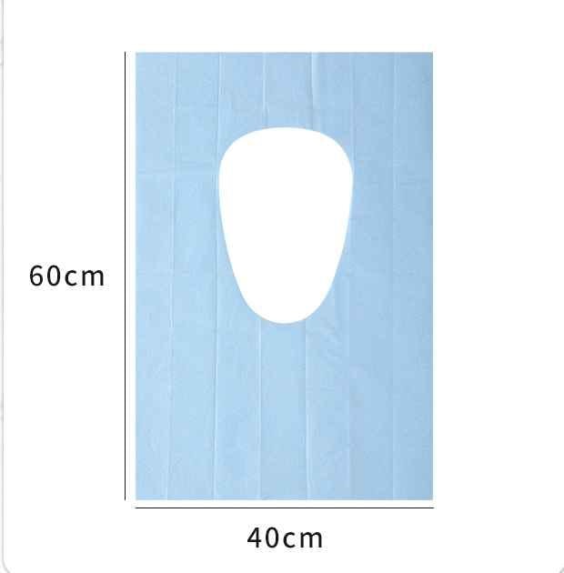Hygieniska Toalettsitsskydd 10-pack Blå (3 av 8)