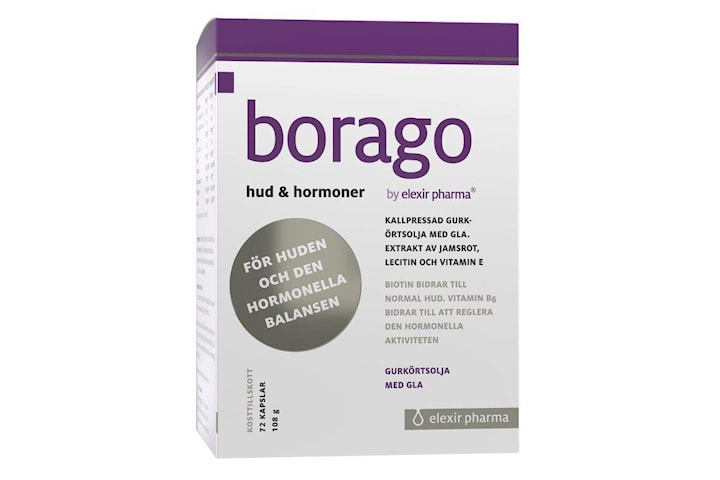 Borago Hud & Hormoner 72 kapslar Elexir Pharma