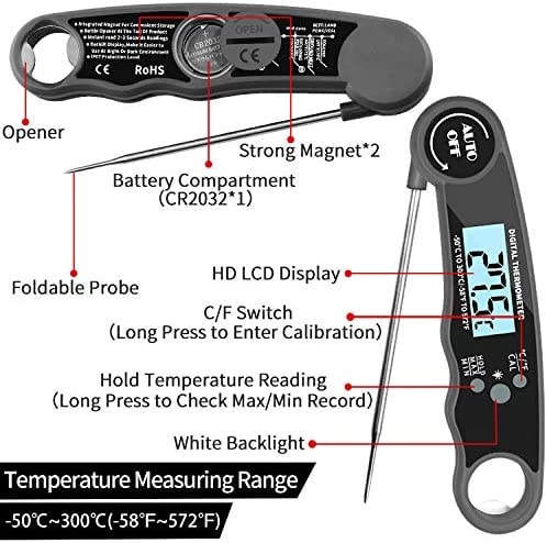 Stektermometer med LCD-display (3 av 7) (4 av 7)
