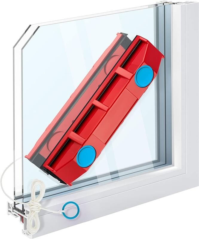 Magnetisk fönstertvätt för 8-20 mm glas - gör rengöringen enklare & smidigare (1 av 2)