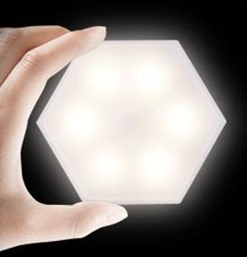 LED-vegglampe sekskant 2, 4 eller 6 lamper (6 av 13)
