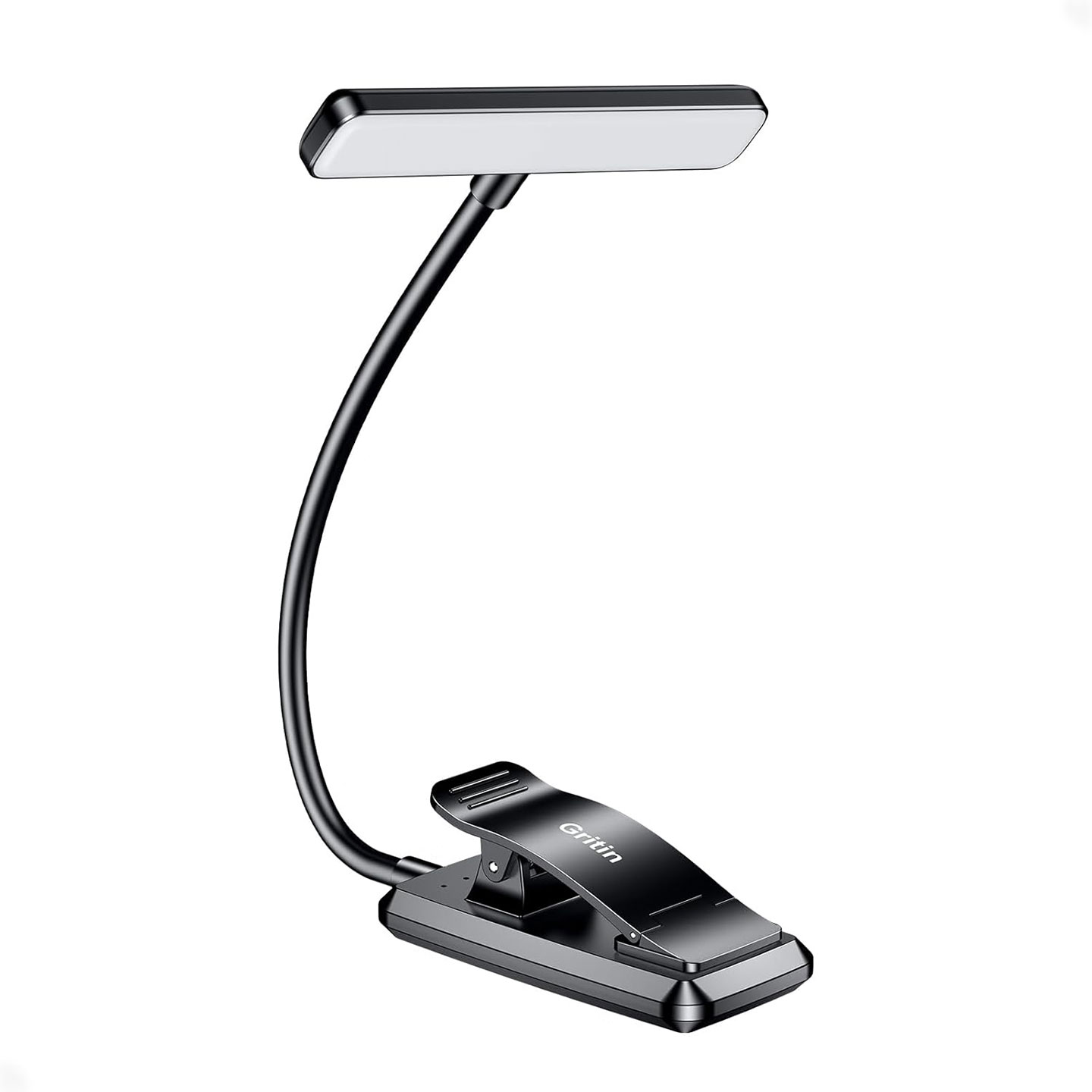 Läslampa LED med 3 ljuslägen och klämma