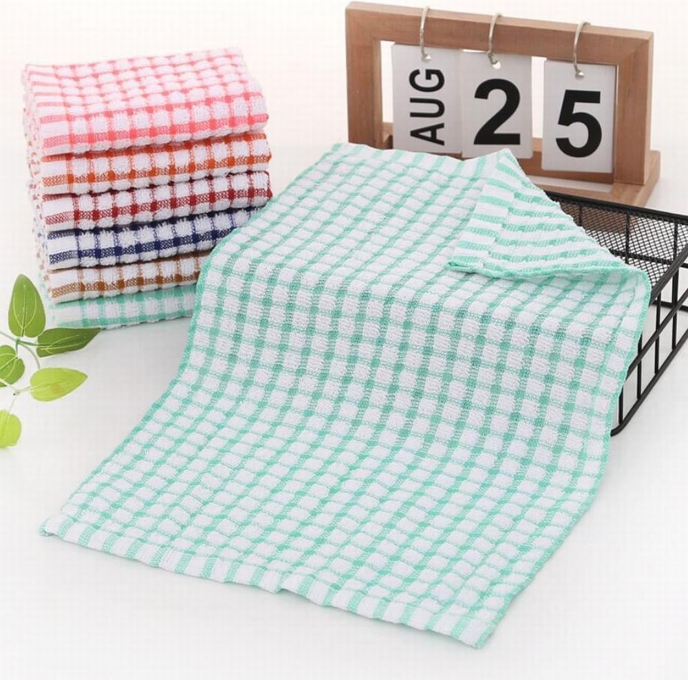 Tre kjøkkenhåndklær i tre forskjellige farger (9 av 14)