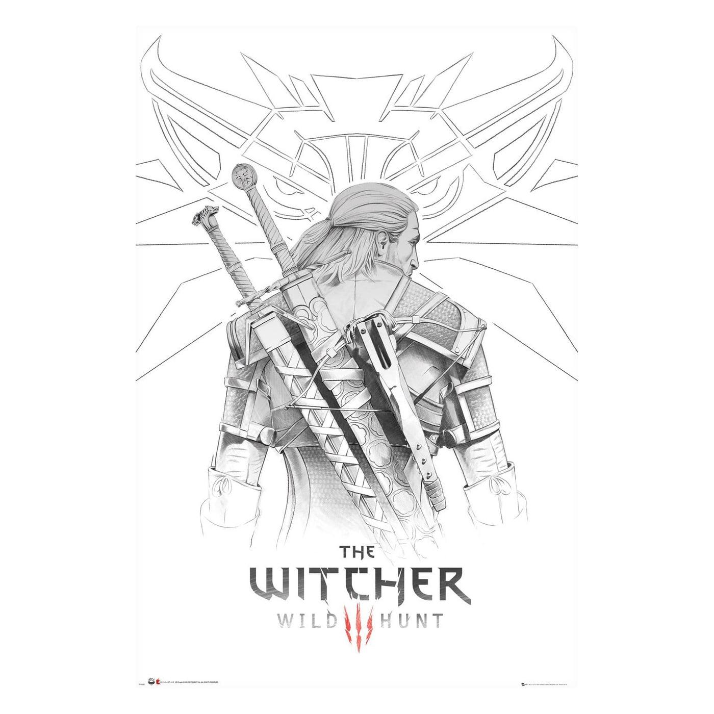 Product Image for The Witcher 3, Maxi Poster - Geralt Sketch