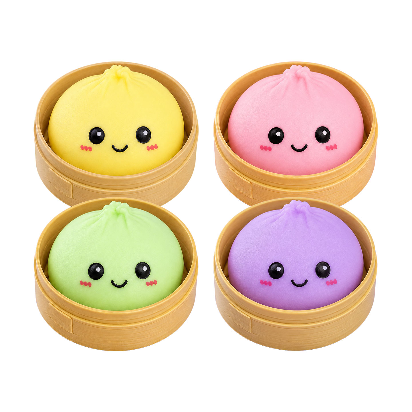 Dumpling Squishy Mystery Box - Kawaii stressboll 5,5 cm 2-pack