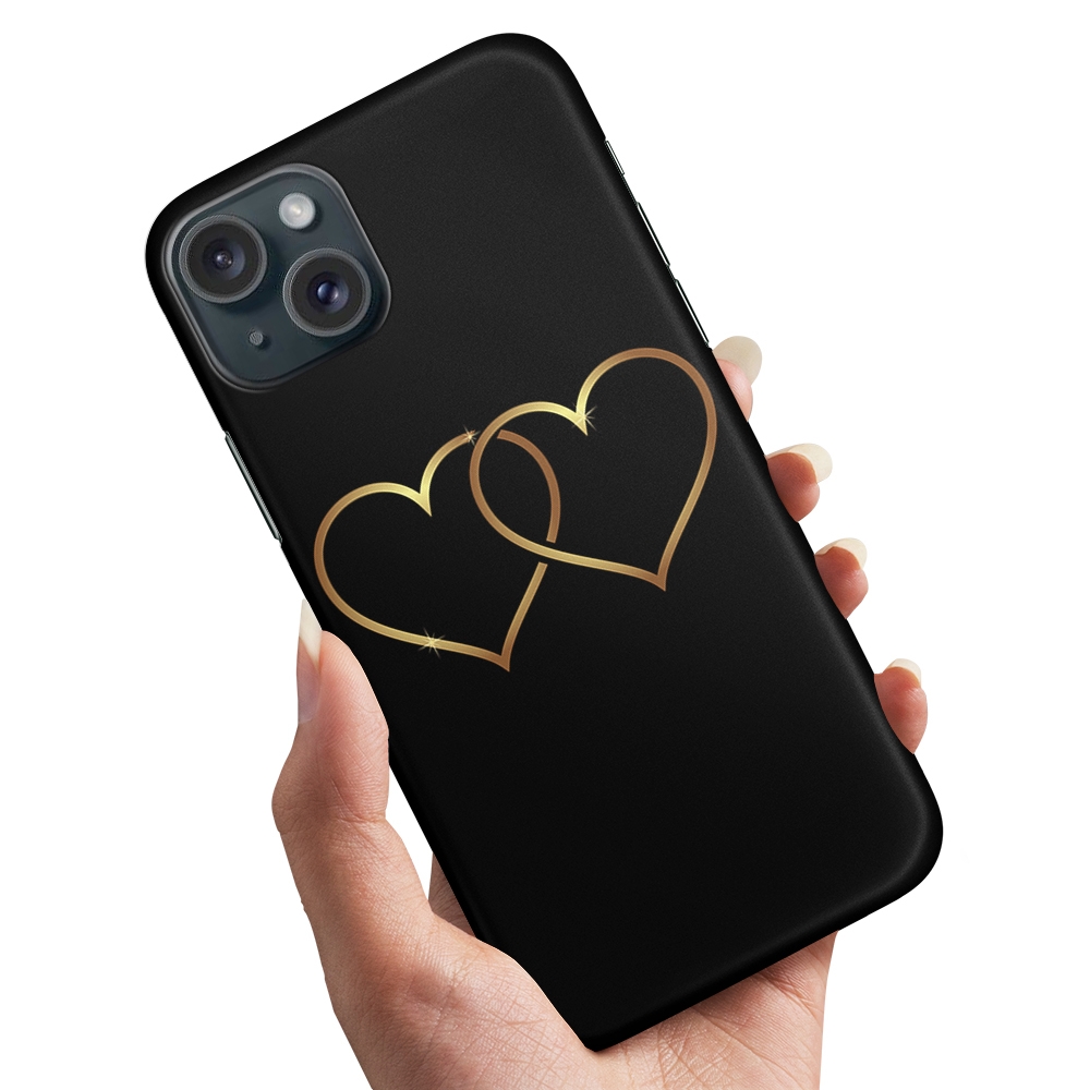 Mobildeksel Double Hearts for iPhone 15