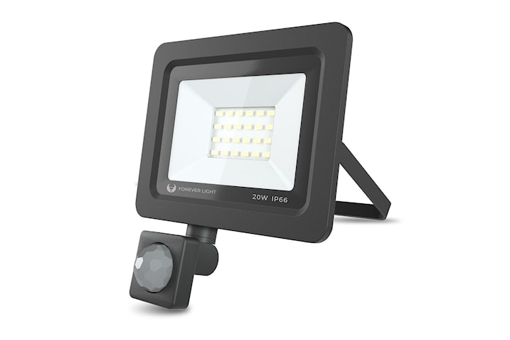 LED Stålkastare / Floodlight, Rörelsesensor, 20w (105w)