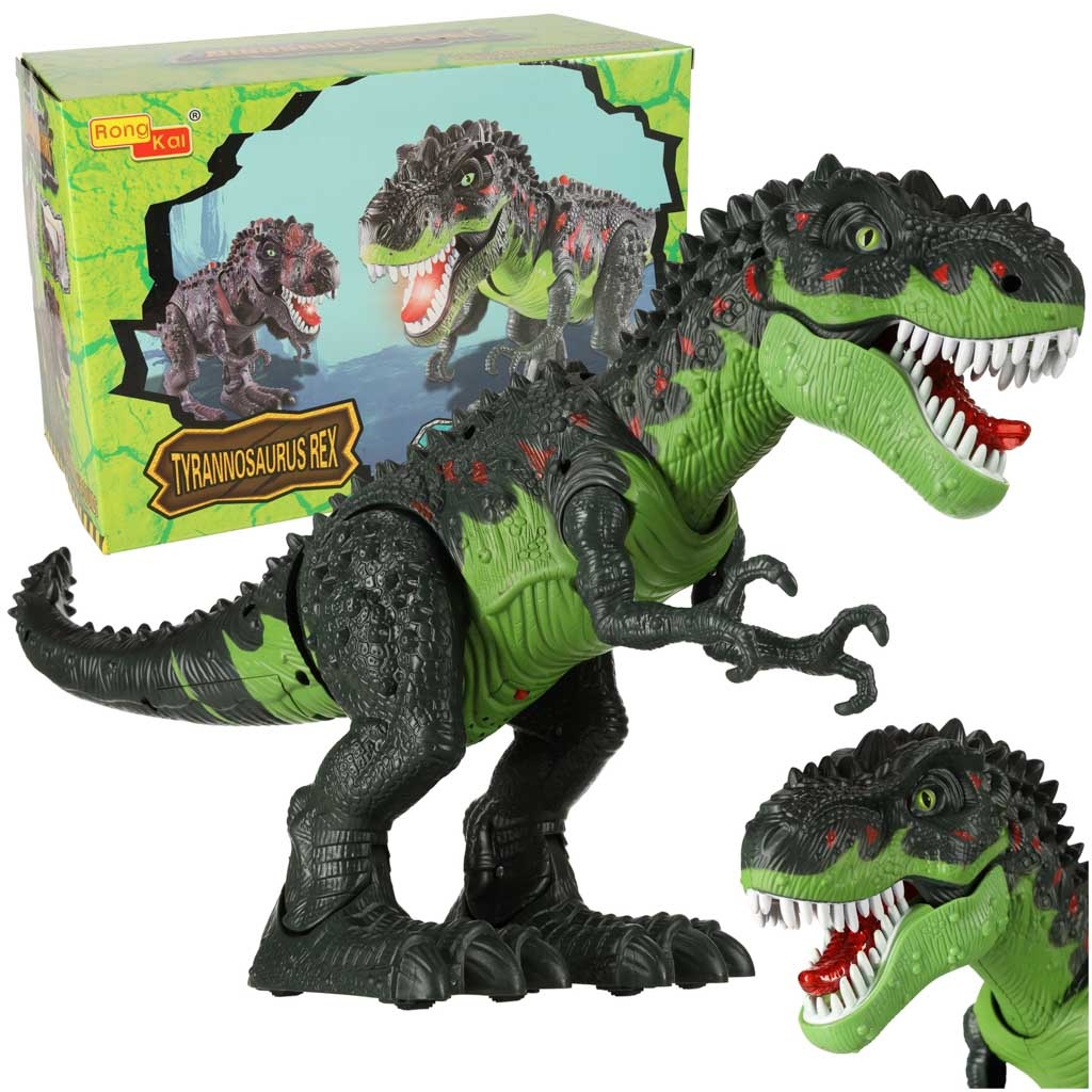 Elektronisk dinosaurleketøy T-Rex med lys og lyd