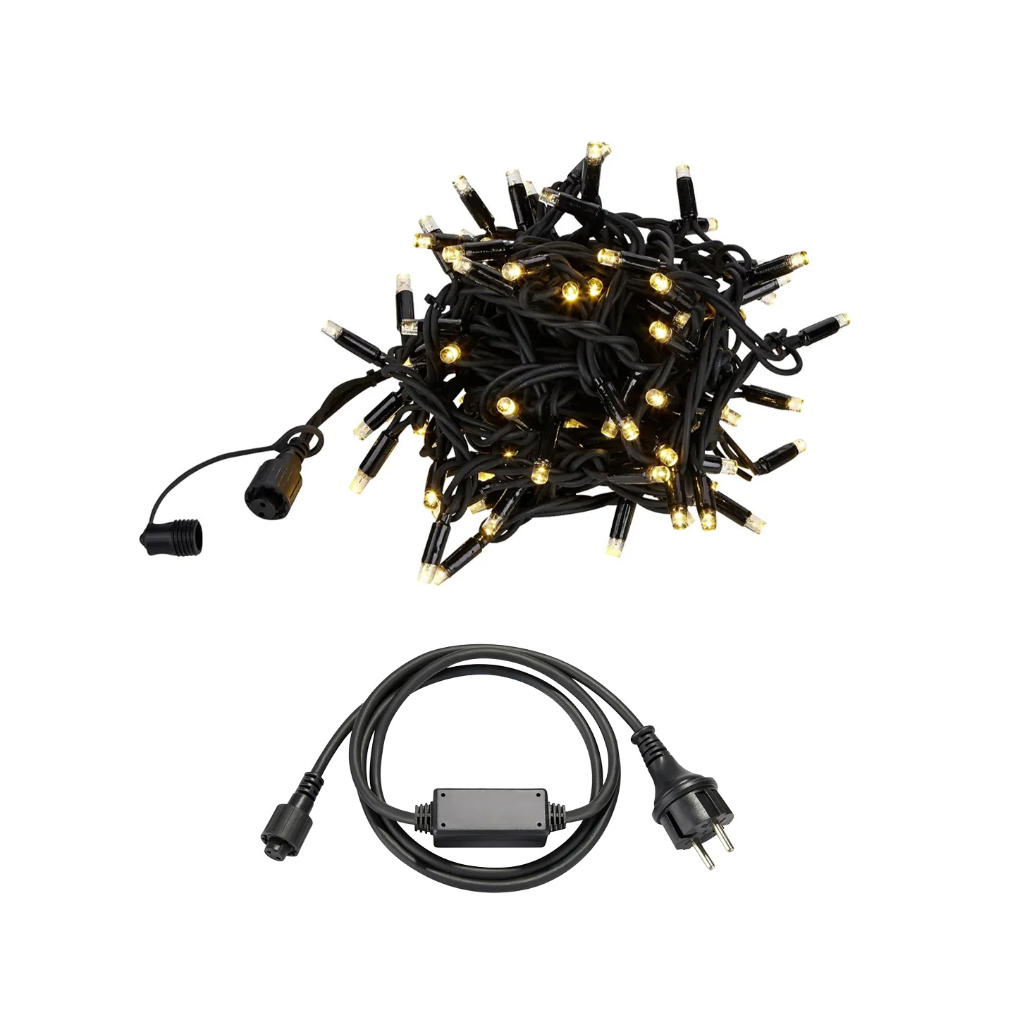 Markslöjd Chrissline ljusslinga 10 meter varmvit + startkabel