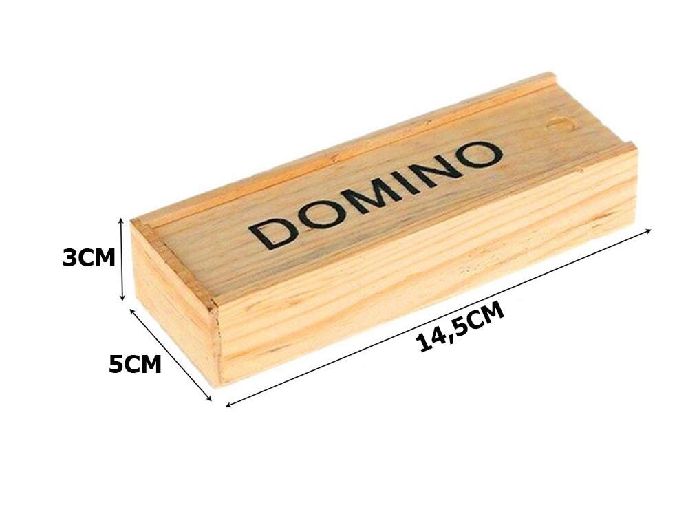 Trä dominospel i en låda 28 bitar (3 av 6)