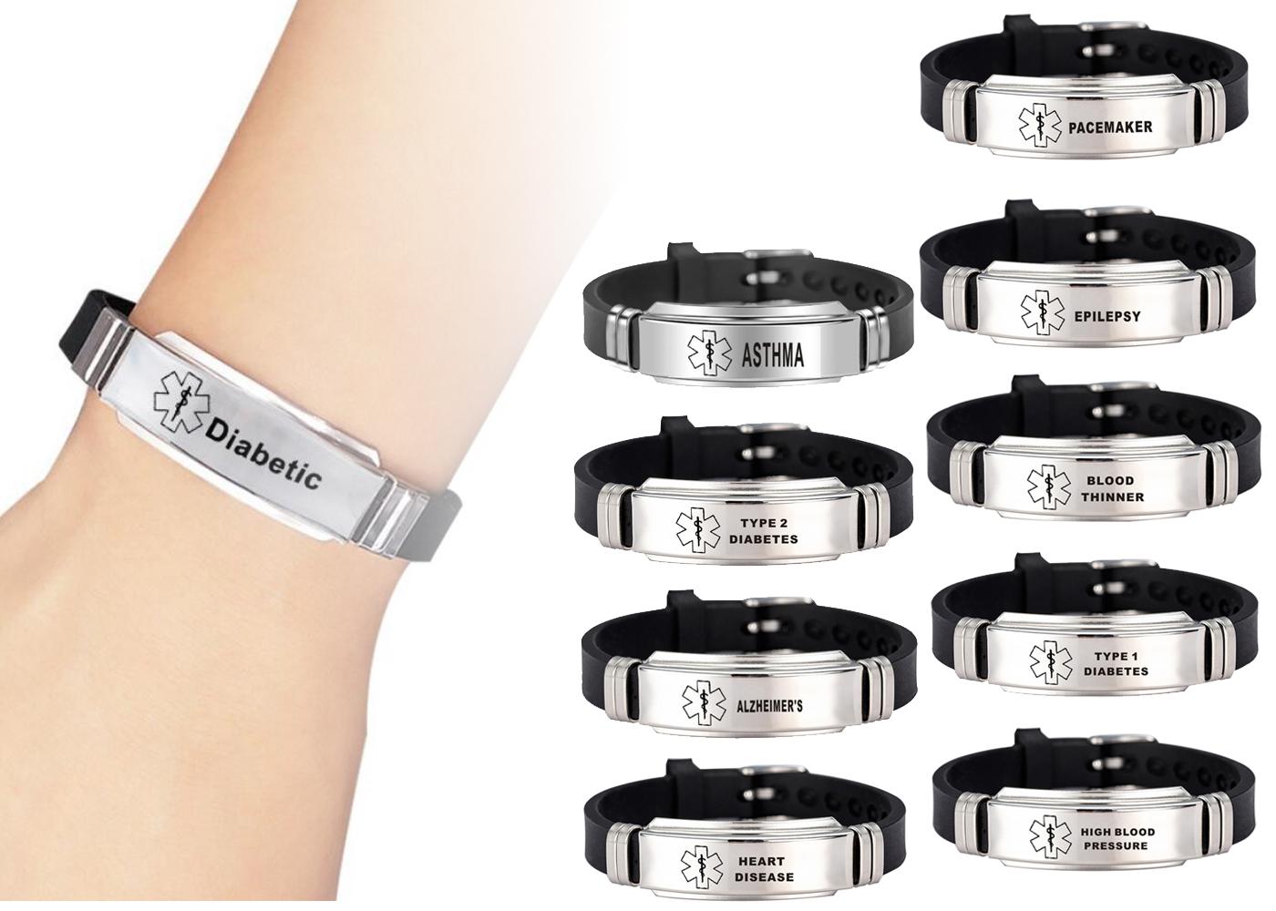Product Image for Medicinsk Varnings-ID Armband