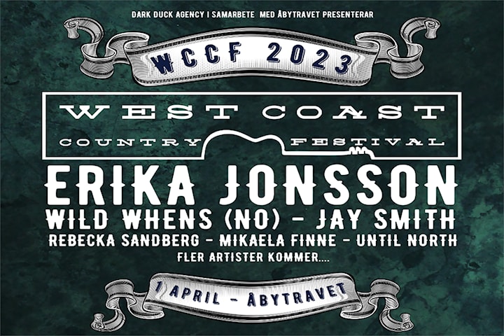 Entré till West Coast Country Festival lördag 1 april på Åby Arena