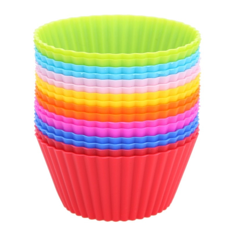 Färgglada muffinsformar i silikon 12- eller 24-pack (2 av 15)