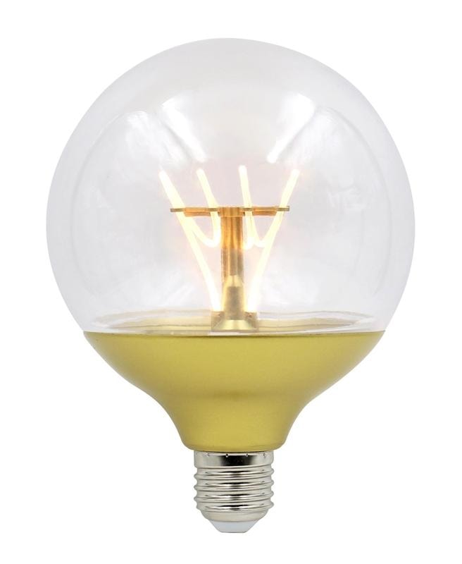 6-pack Dekorationslampa, Guld, E27 A120-Glob 20lm, Varmvit (2 av 5)