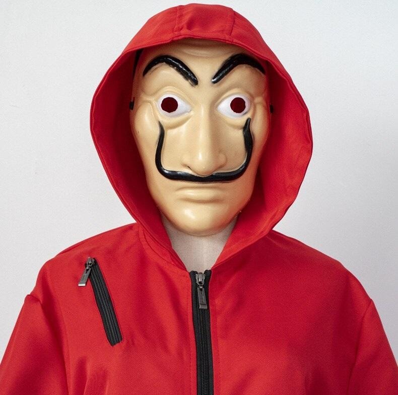 Salvador Dali La Casa De Papel Cosplay Money Heist Heldräkt mask (2 av 6)