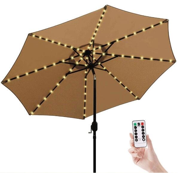 Dimbar LED-ljusslinga för parasoll (8 av 9)