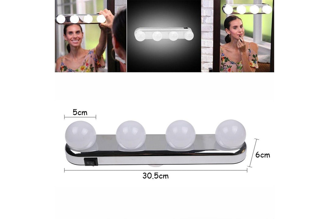 Makeup LED-lys til å feste på speil 1- eller 2-pack (2 av 5)