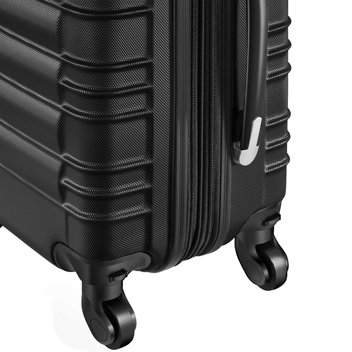 Resväskeset Mila - 4 resväskor, bagage med bagagevåg och namntaggar - svart (11 av 12)